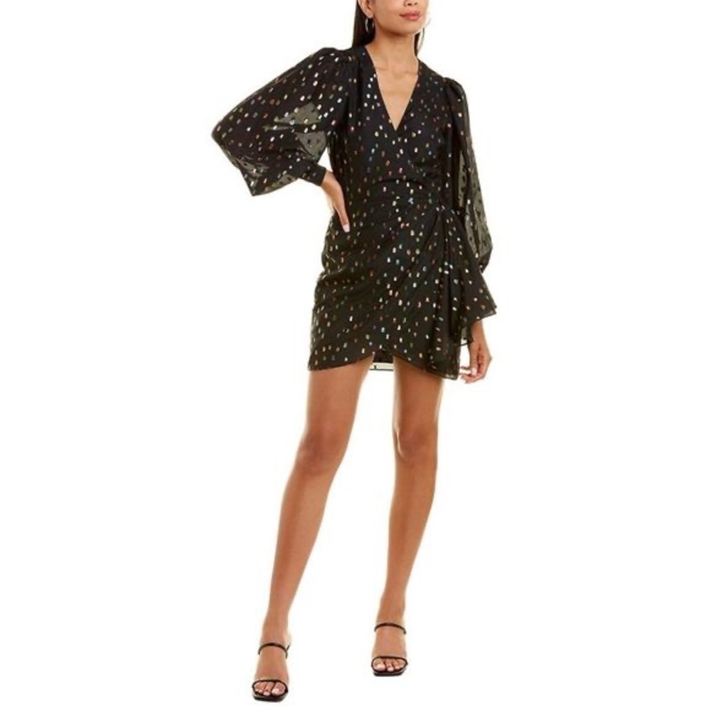 Yumi Kim All or Nothing Sheer Black & Polka Dot Mini Dress